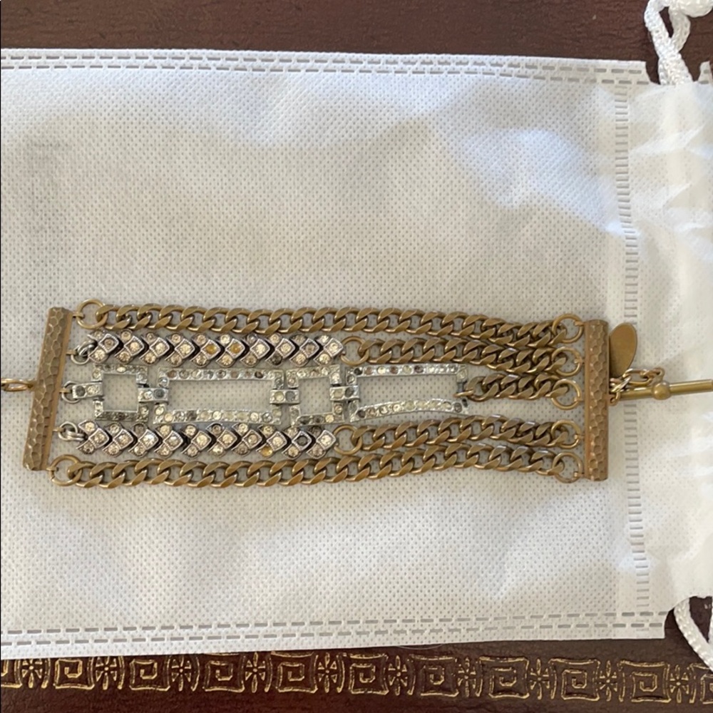 Art Deco, vintage inspired clasp bracelet